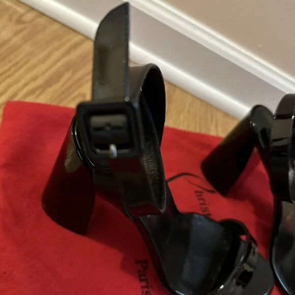 Christian Louboutin Miss Sabina Red Sole Ankle-Strap Sandals - Picture 7 of 7